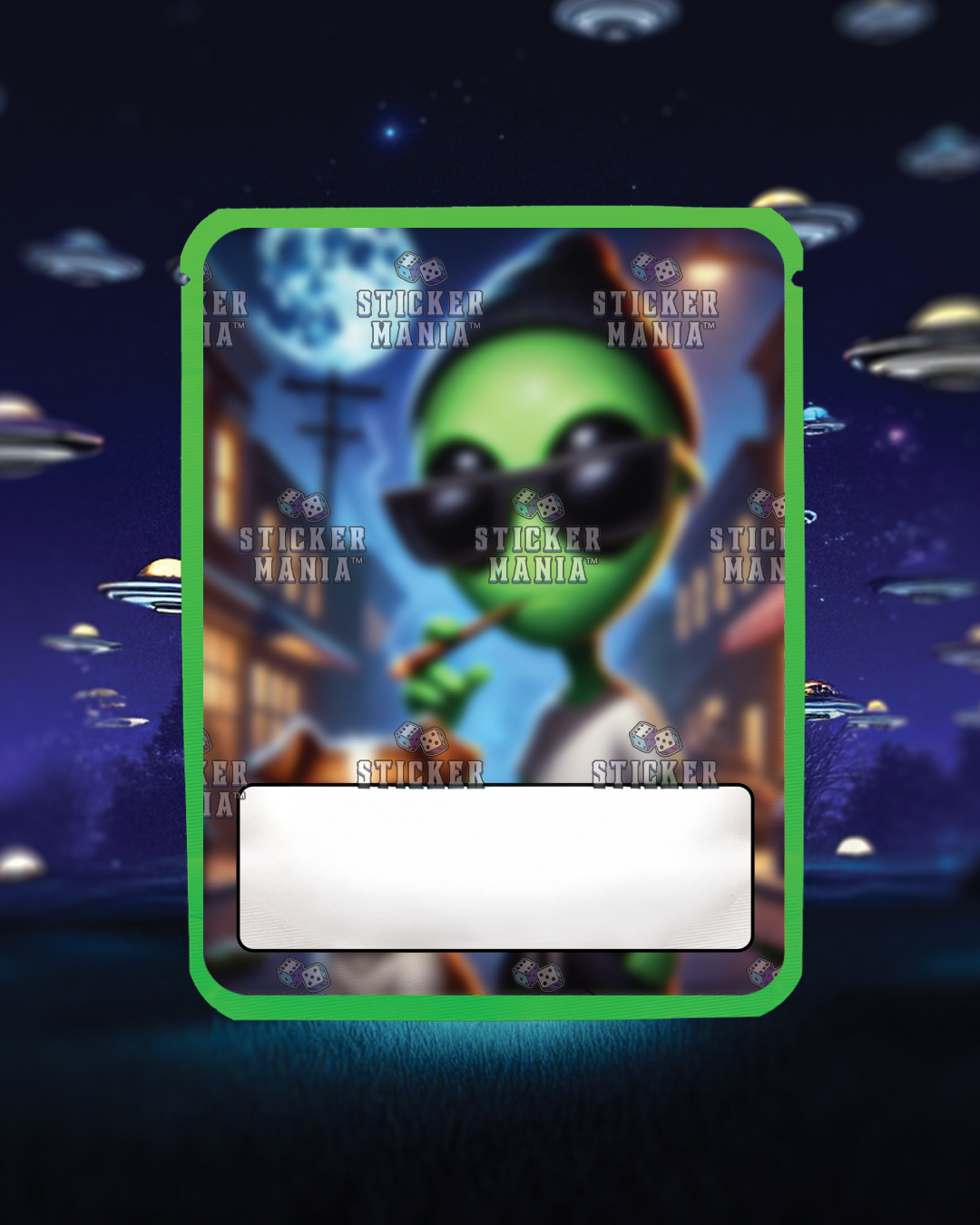 Alien Dawg | Pre-Made Sticker Bag | 3.5g