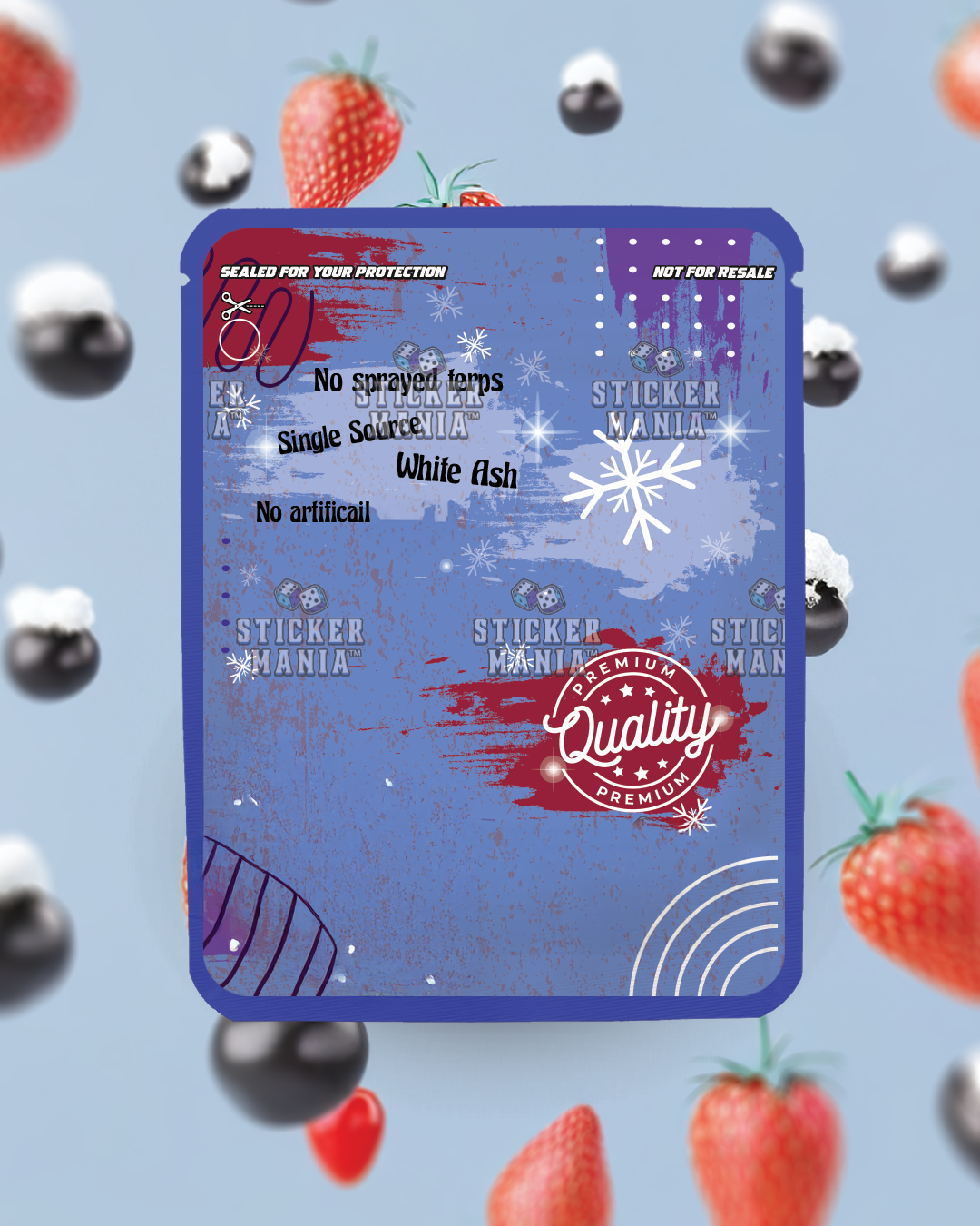 Berry Snowcone | Pre-Made Sticker Bag | 3.5g