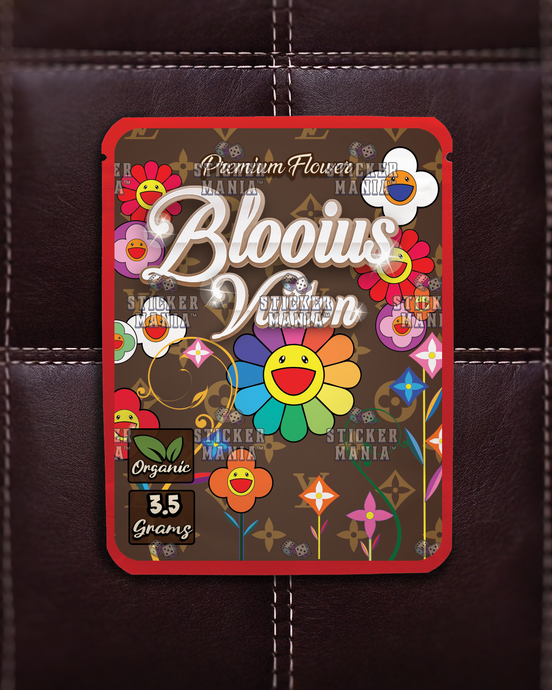 Blooius Vuitton | Pre-Made Sticker Bag | 3.5g