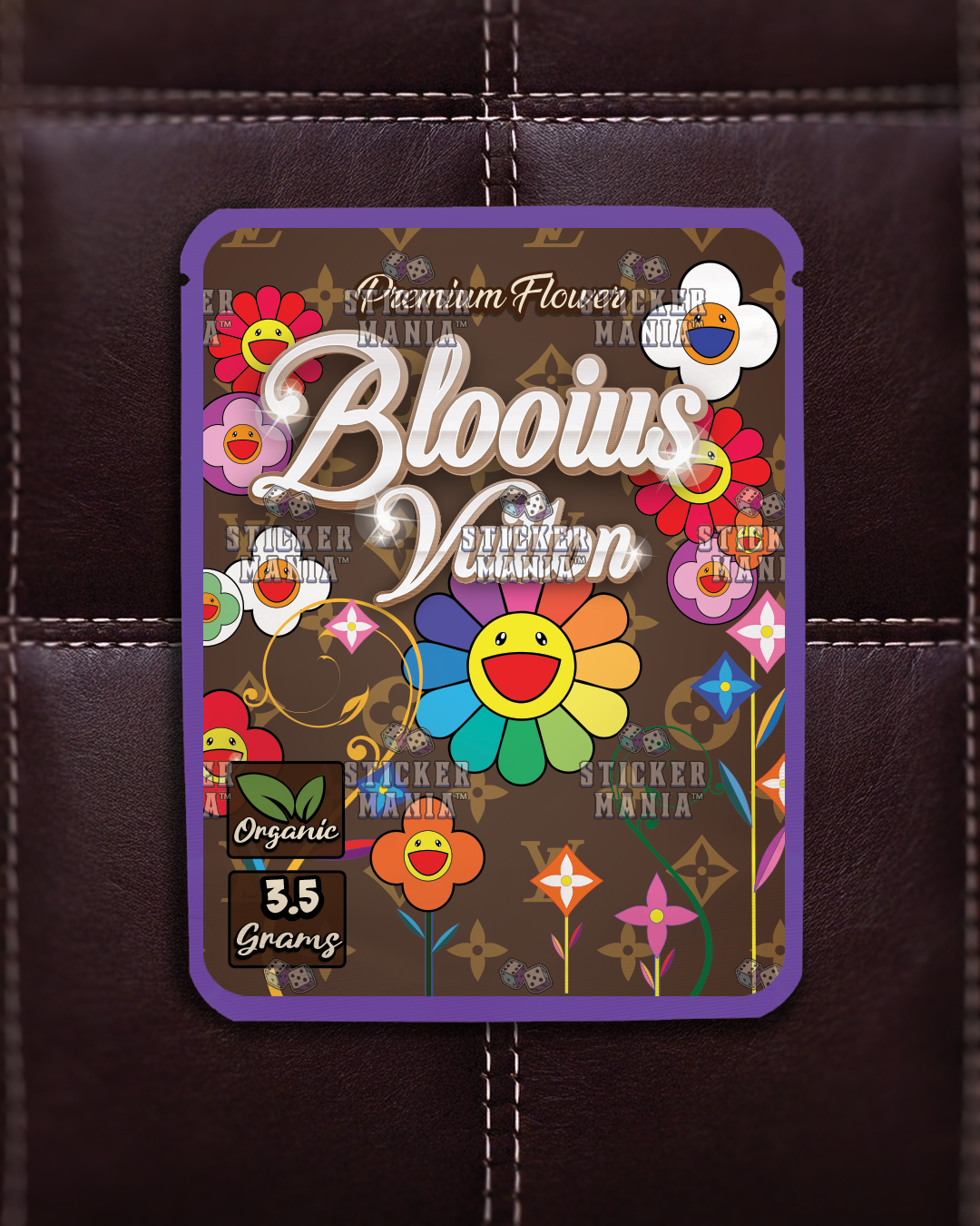 Blooius Vuitton | Pre-Made Sticker Bag | 3.5g