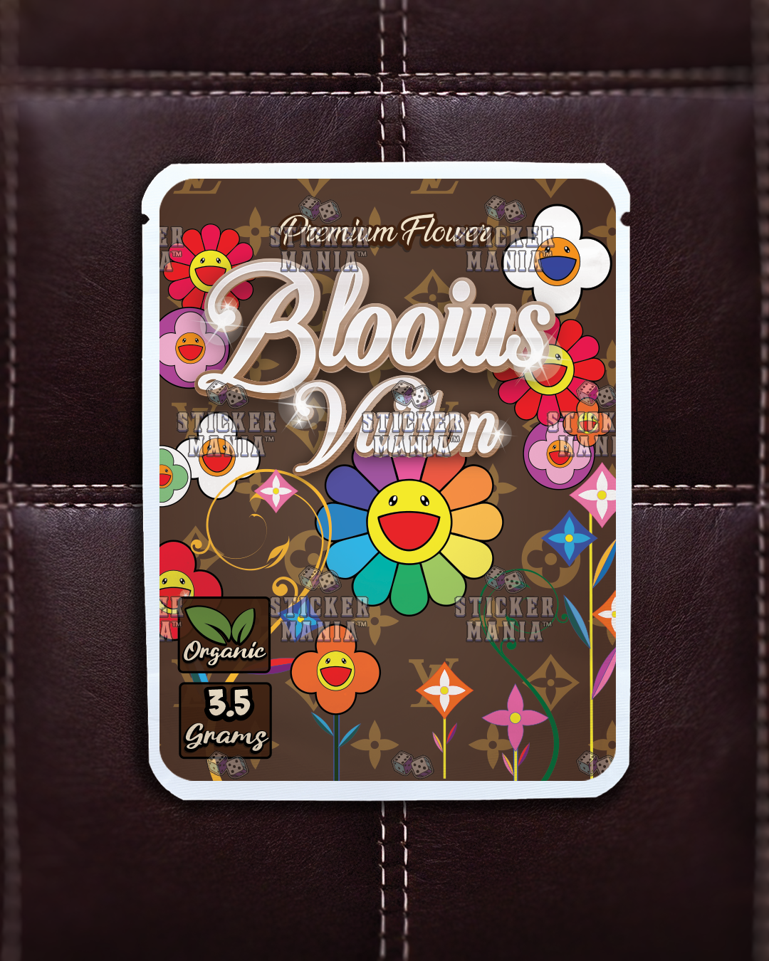 Blooius Vuitton | Pre-Made Sticker Bag | 3.5g