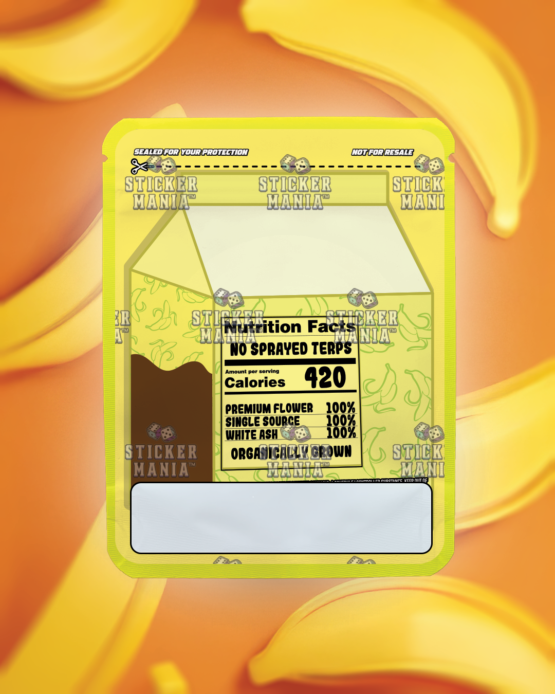Banana Milk | Pre-Made Sticker Bag | 3.5g