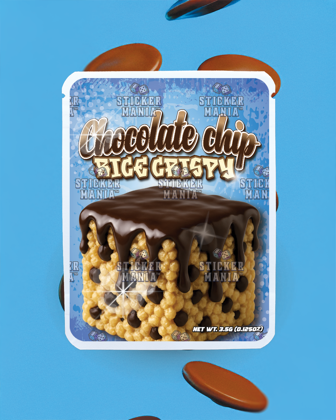 Chocolate Chip Rice Crispy | Pre-Made Sticker Bag | 3.5g