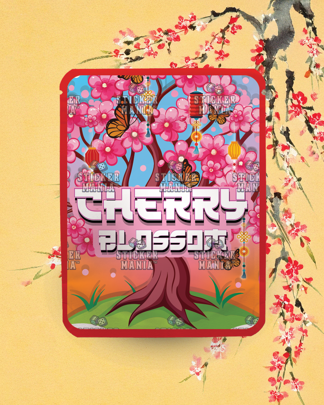 Cherry Blossom | Pre-Made Sticker Bag | 3.5g