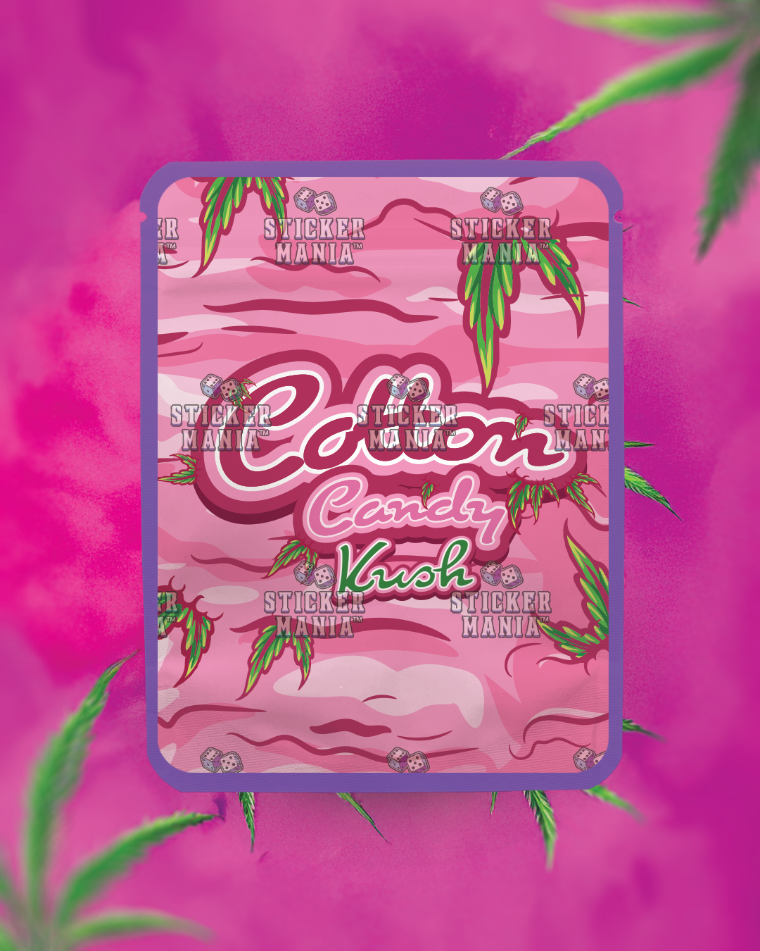 Cotton Candy | Pre-Made Sticker Bag | 3.5oz