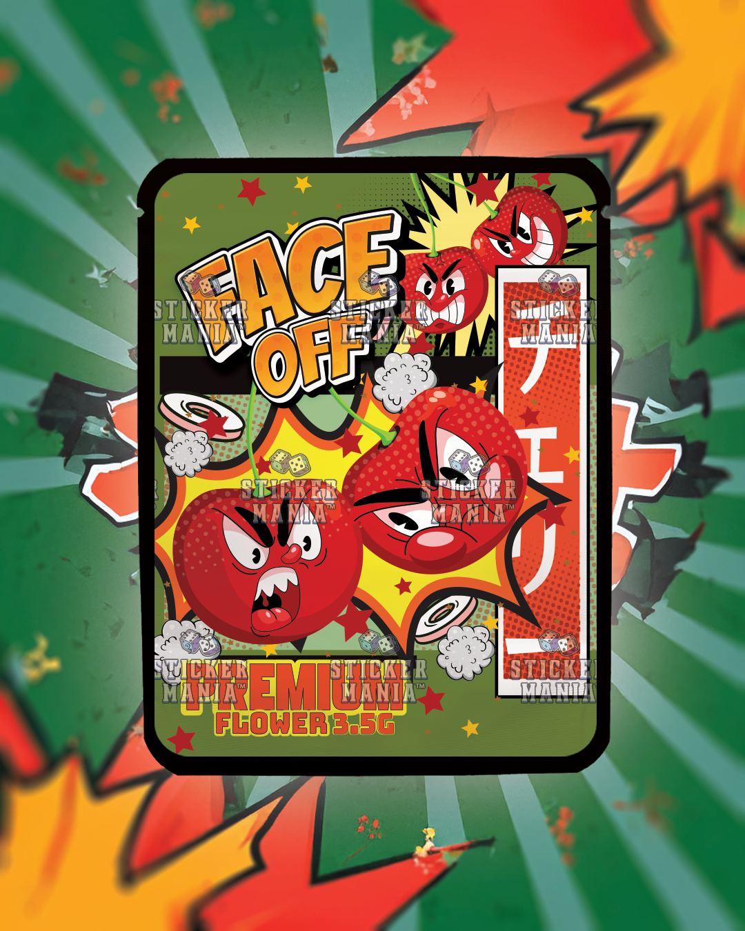Face Off | Pre-Made Sticker Bag | 3.5g