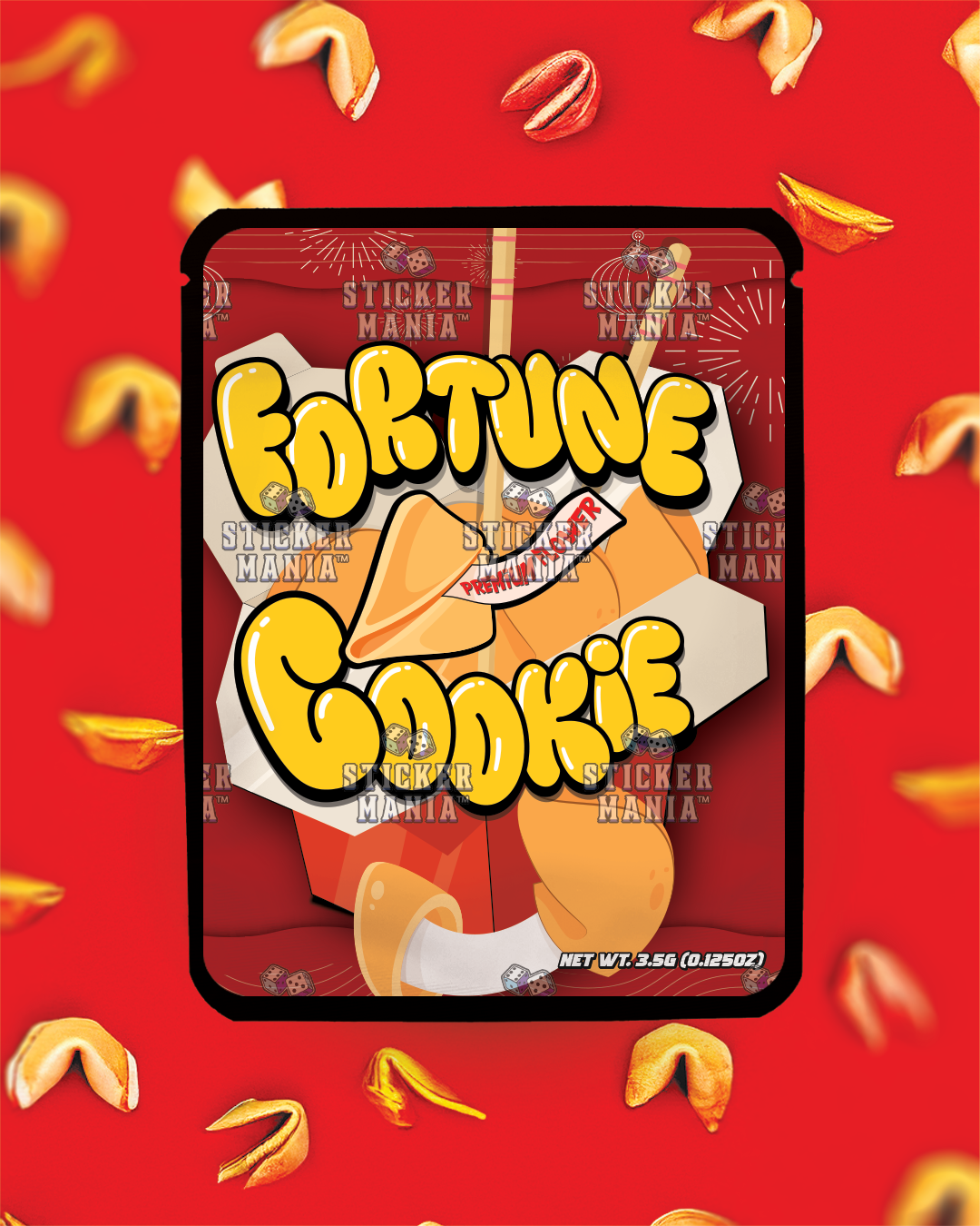 Fortune Cookie | Pre-Made Sticker Bag | 3.5g