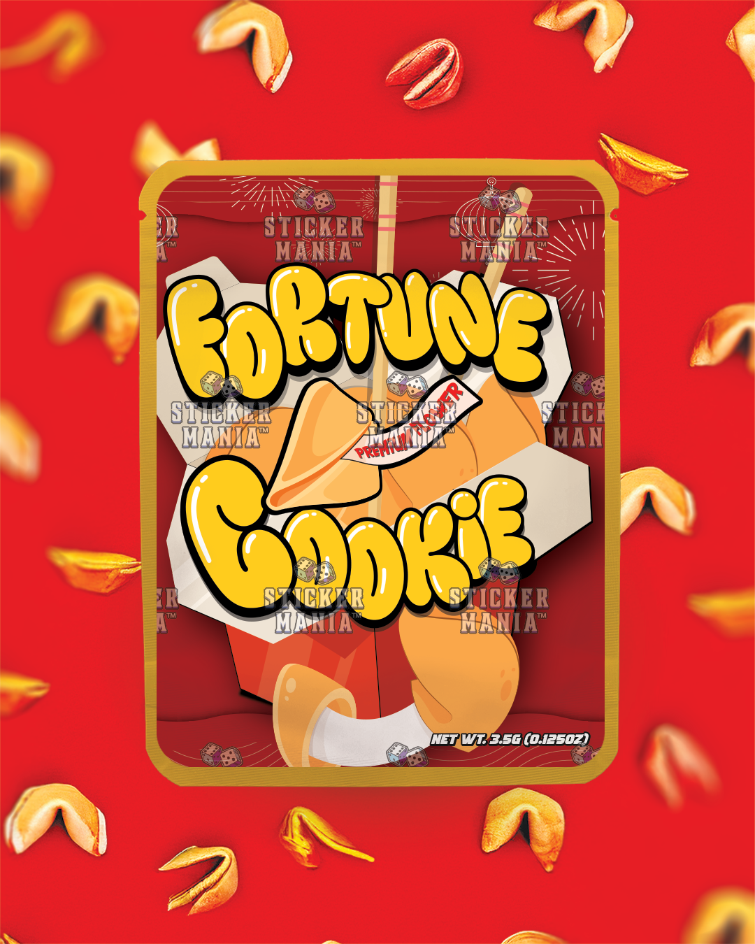 Fortune Cookie | Pre-Made Sticker Bag | 3.5g