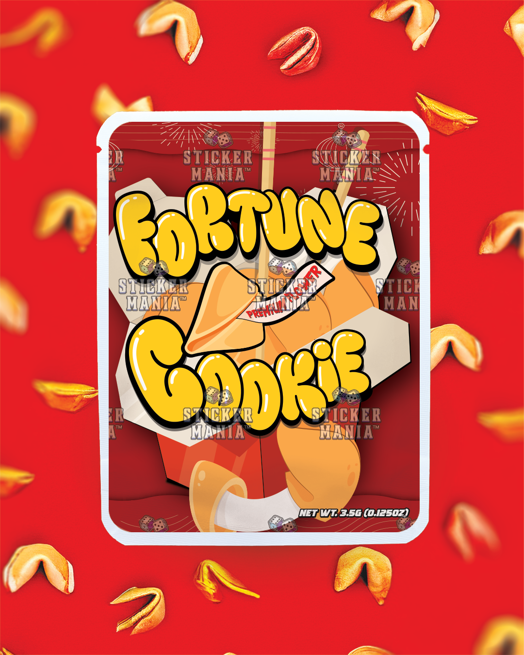 Fortune Cookie | Pre-Made Sticker Bag | 3.5g