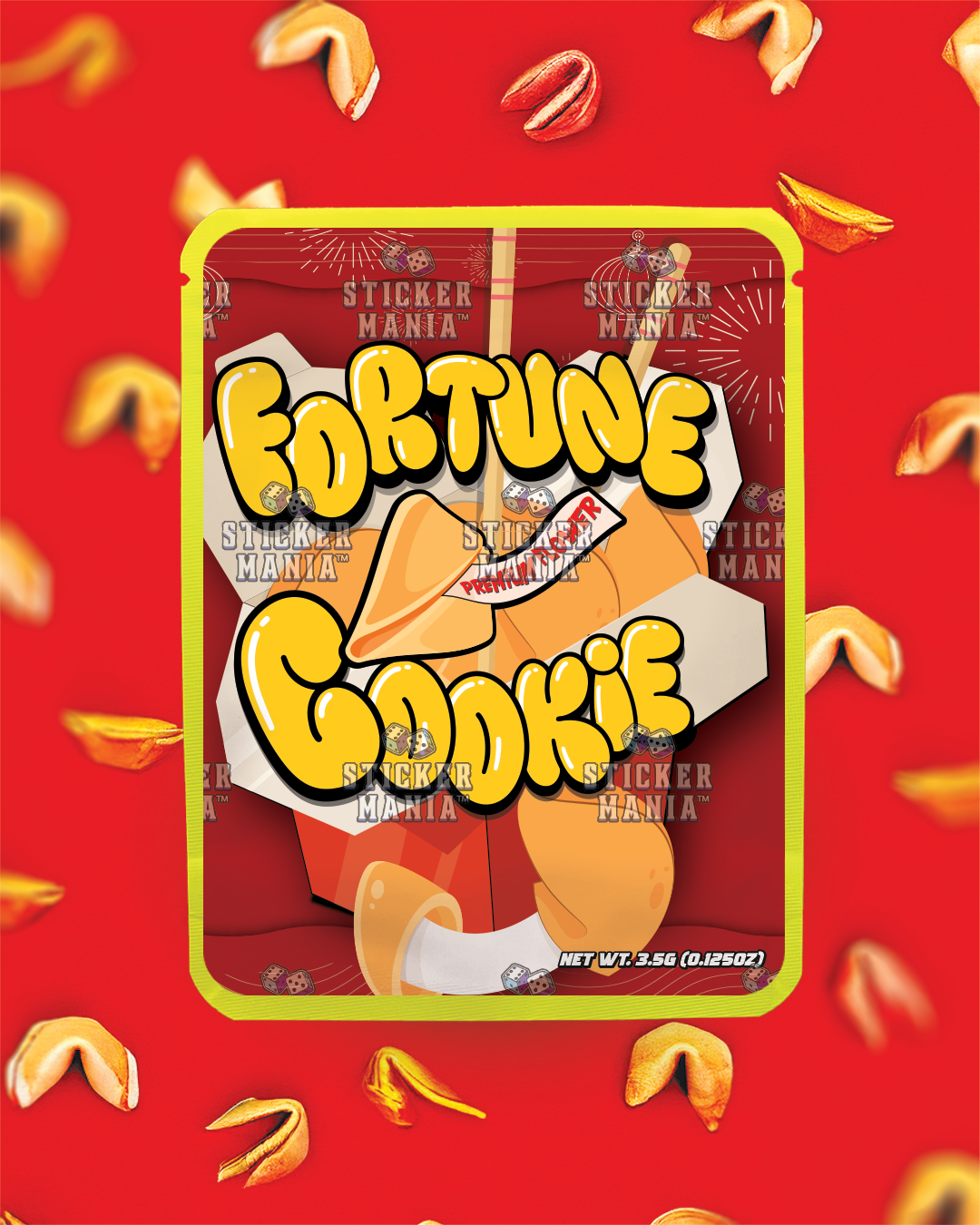 Fortune Cookie | Pre-Made Sticker Bag | 3.5g