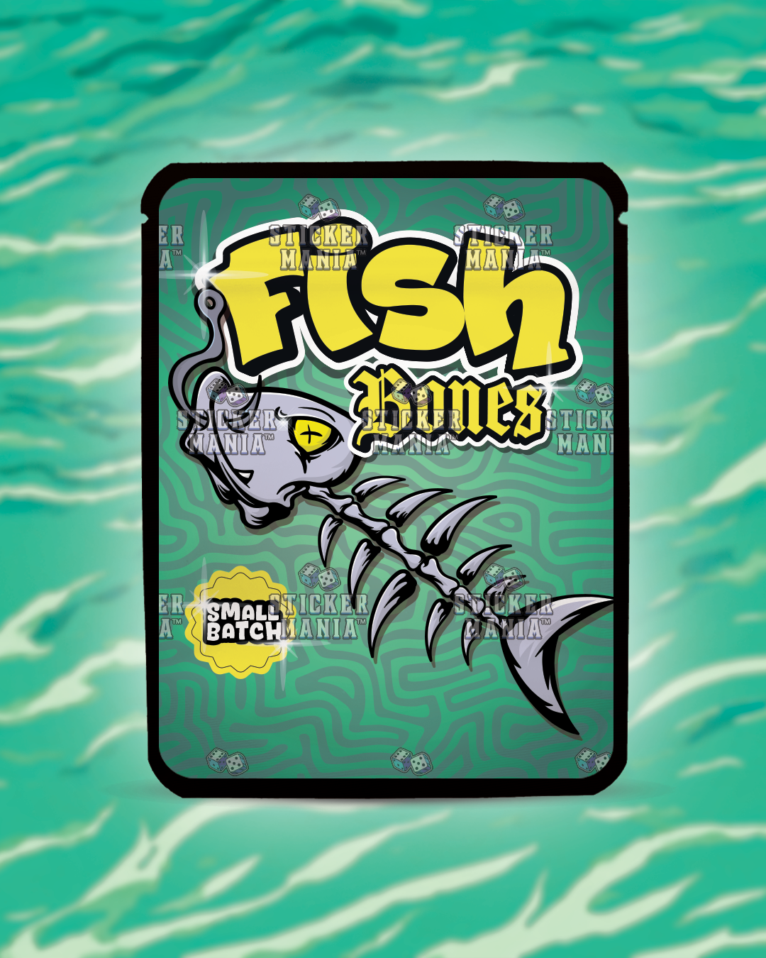 Fish Bones | Pre-Made Sticker Bag | 3.5g