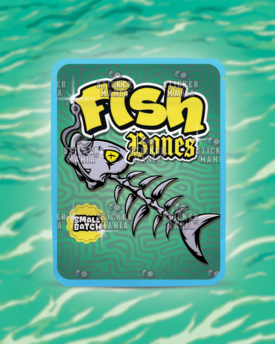 Fish Bones | Pre-Made Sticker Bag | 3.5g