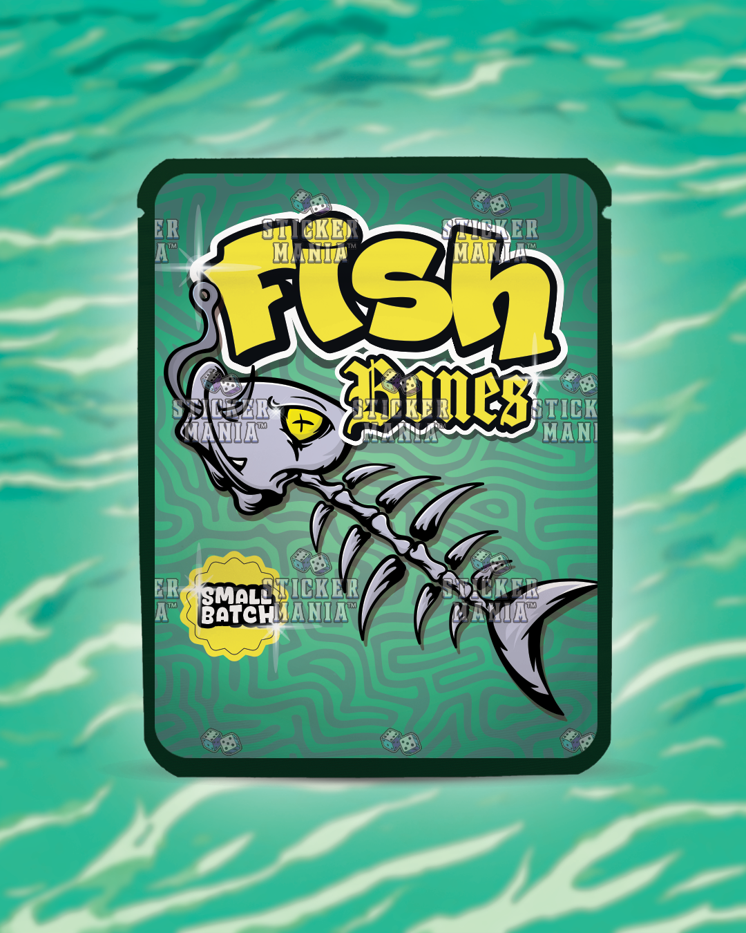 Fish Bones | Pre-Made Sticker Bag | 3.5g