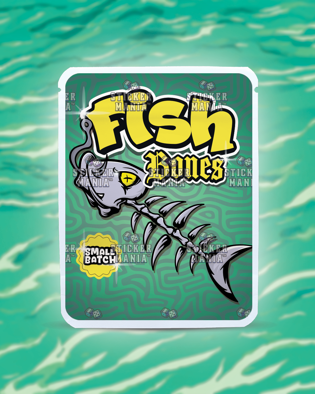Fish Bones | Pre-Made Sticker Bag | 3.5g