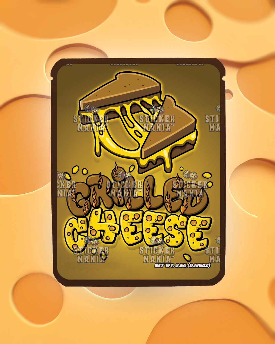 Grilled Cheese | Pre-Made Sticker Bag | 3.5g