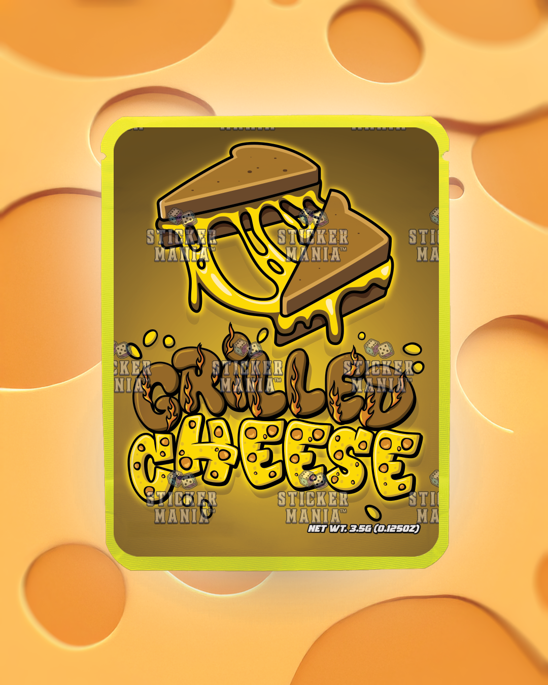 Grilled Cheese | Pre-Made Sticker Bag | 3.5g
