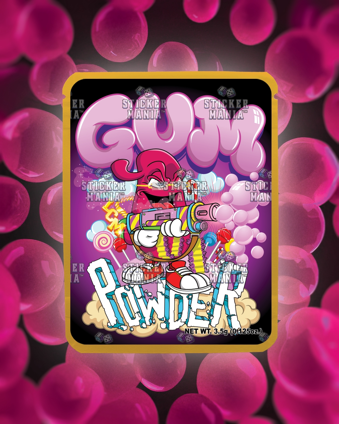 Gum Powder | Pre-Made Sticker Bag | 3.5g
