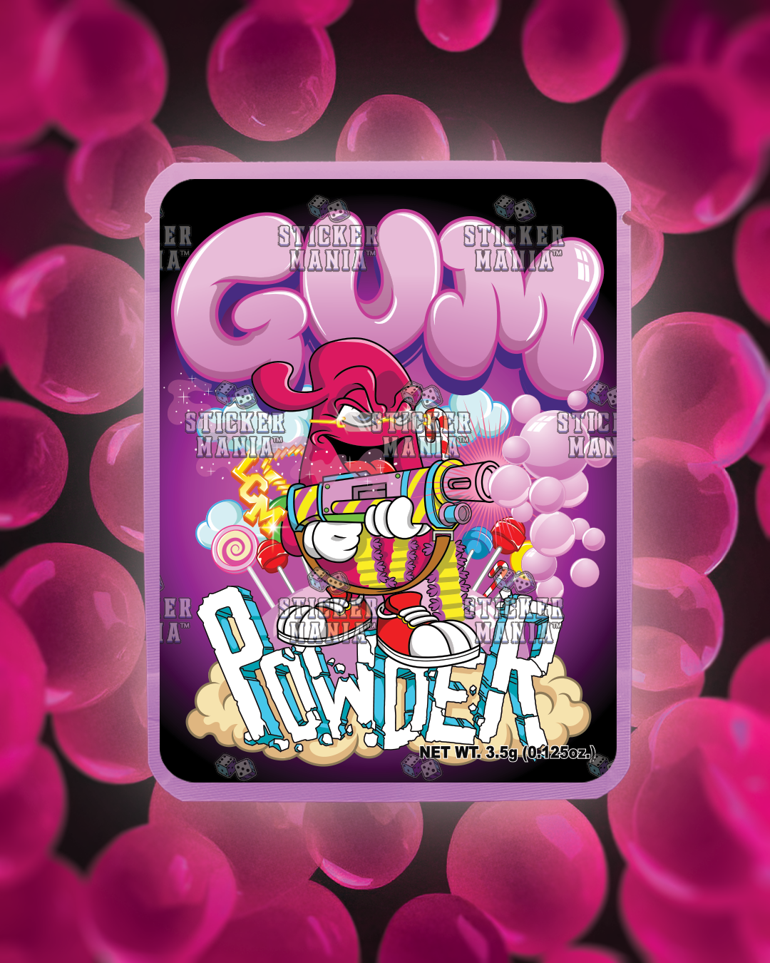 Gum Powder | Pre-Made Sticker Bag | 3.5g