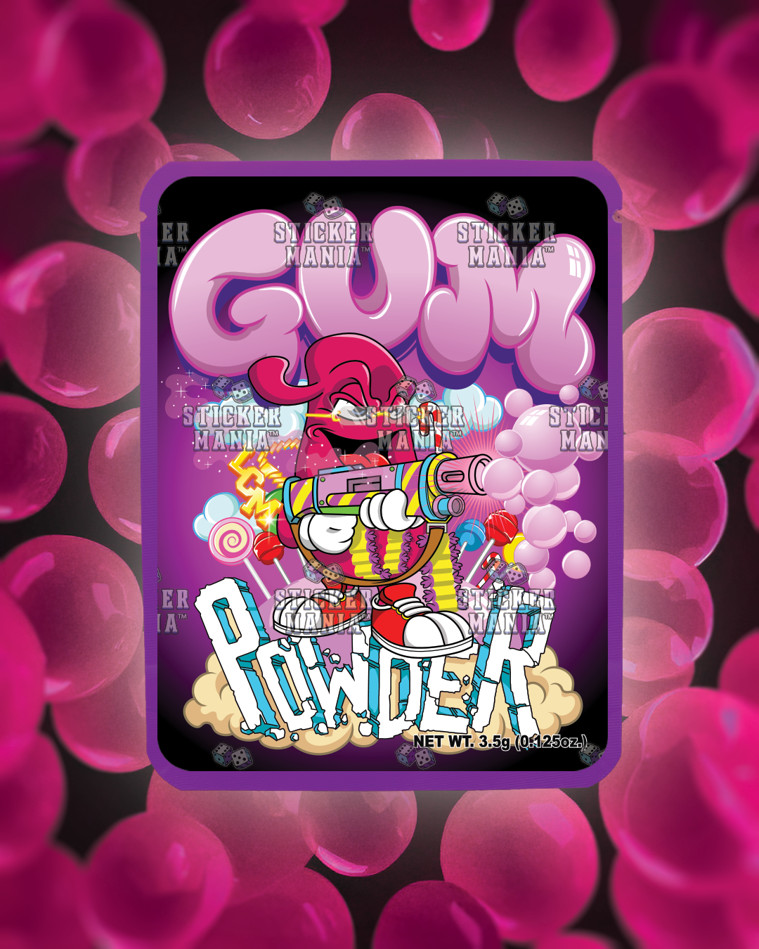 Gum Powder | Pre-Made Sticker Bag | 3.5g