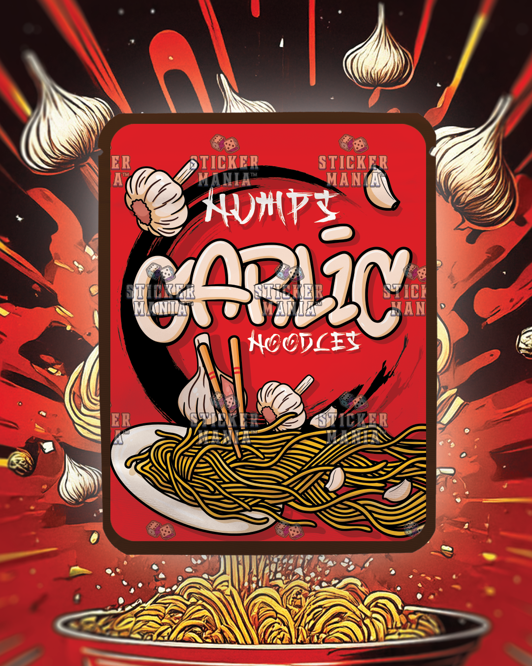 Garlic Noodles | Pre-Made Sticker Bag | 3.5g