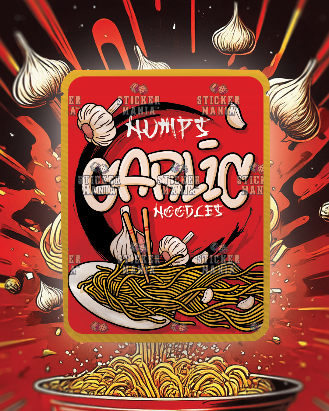 Garlic Noodles | Pre-Made Sticker Bag | 3.5g