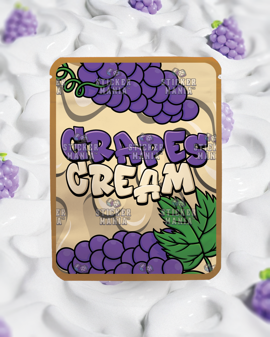 Grapes and Cream | Pre-Made Sticker Bag | 3.5g