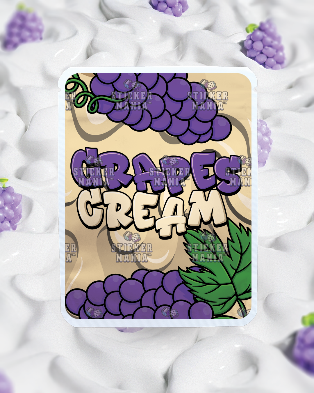 Grapes and Cream | Pre-Made Sticker Bag | 3.5g