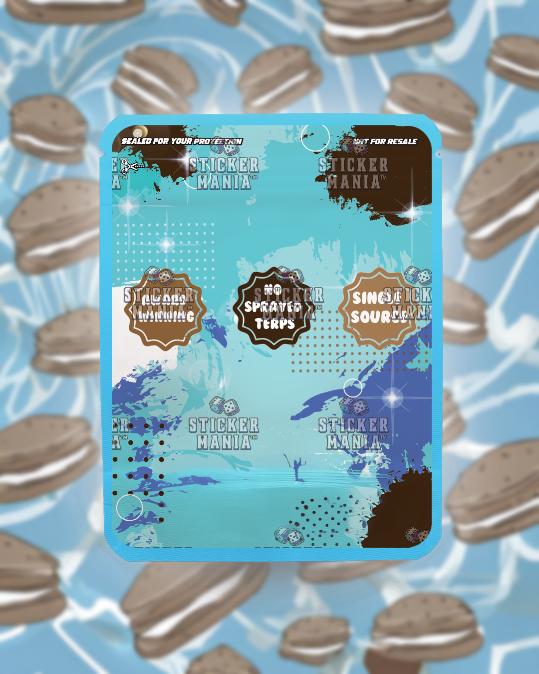Ice Cream Sandwich | Pre-Made Sticker Bag | 3.5g