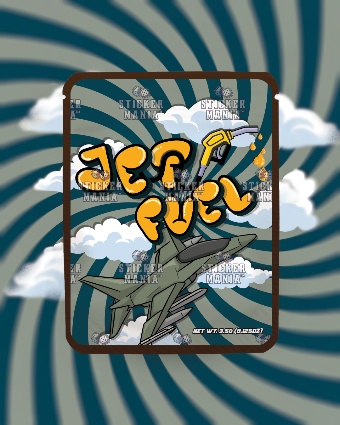 Jet Fuel | Pre-Made Sticker Bag | 3.5g