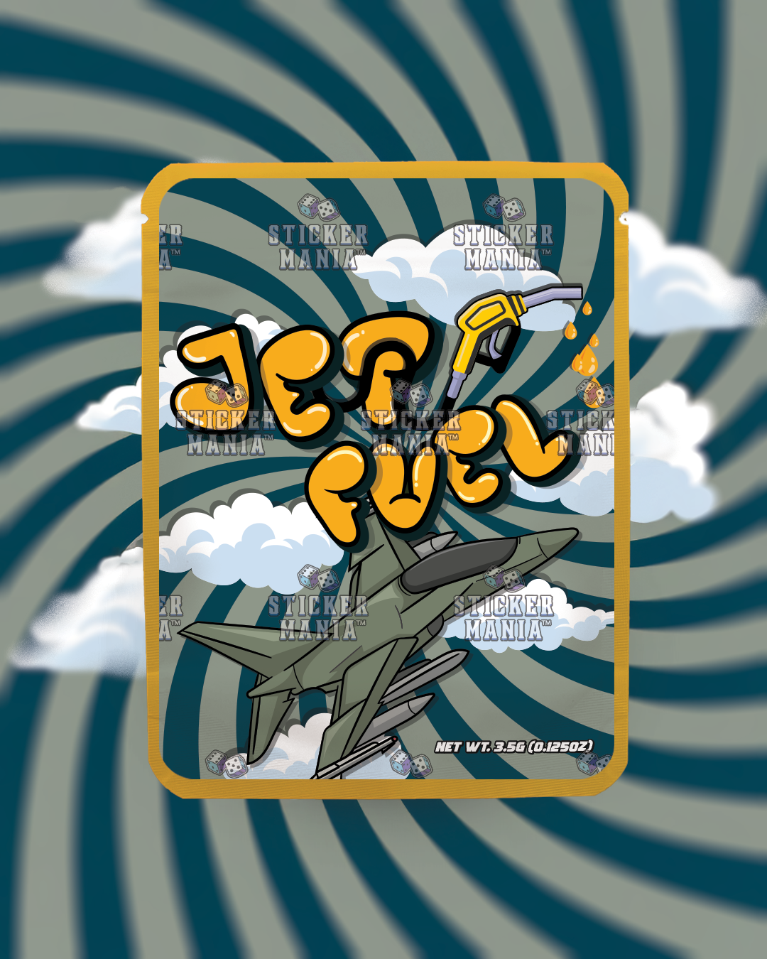 Jet Fuel | Pre-Made Sticker Bag | 3.5g