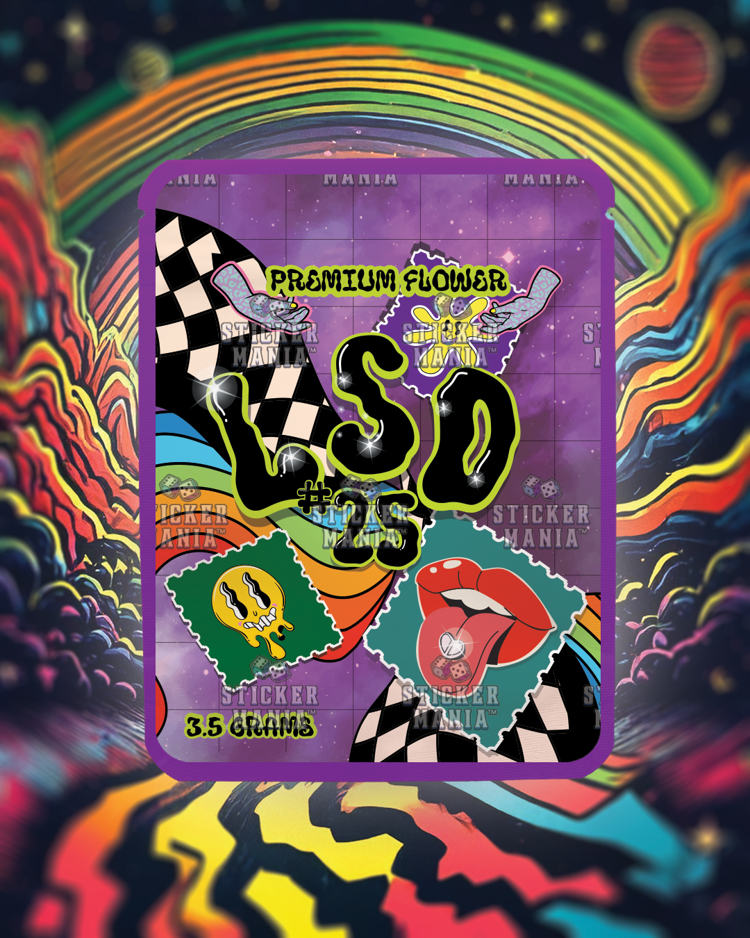 LSD | Pre-Made Sticker Bag | 3.5g