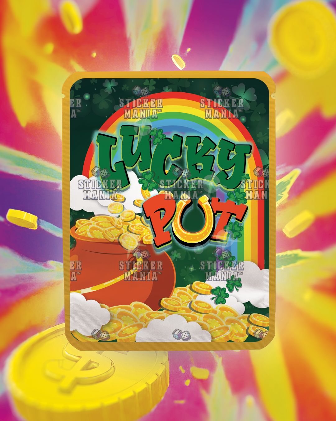 Lucky Pot | Pre-Made Sticker Bag | 3.5g