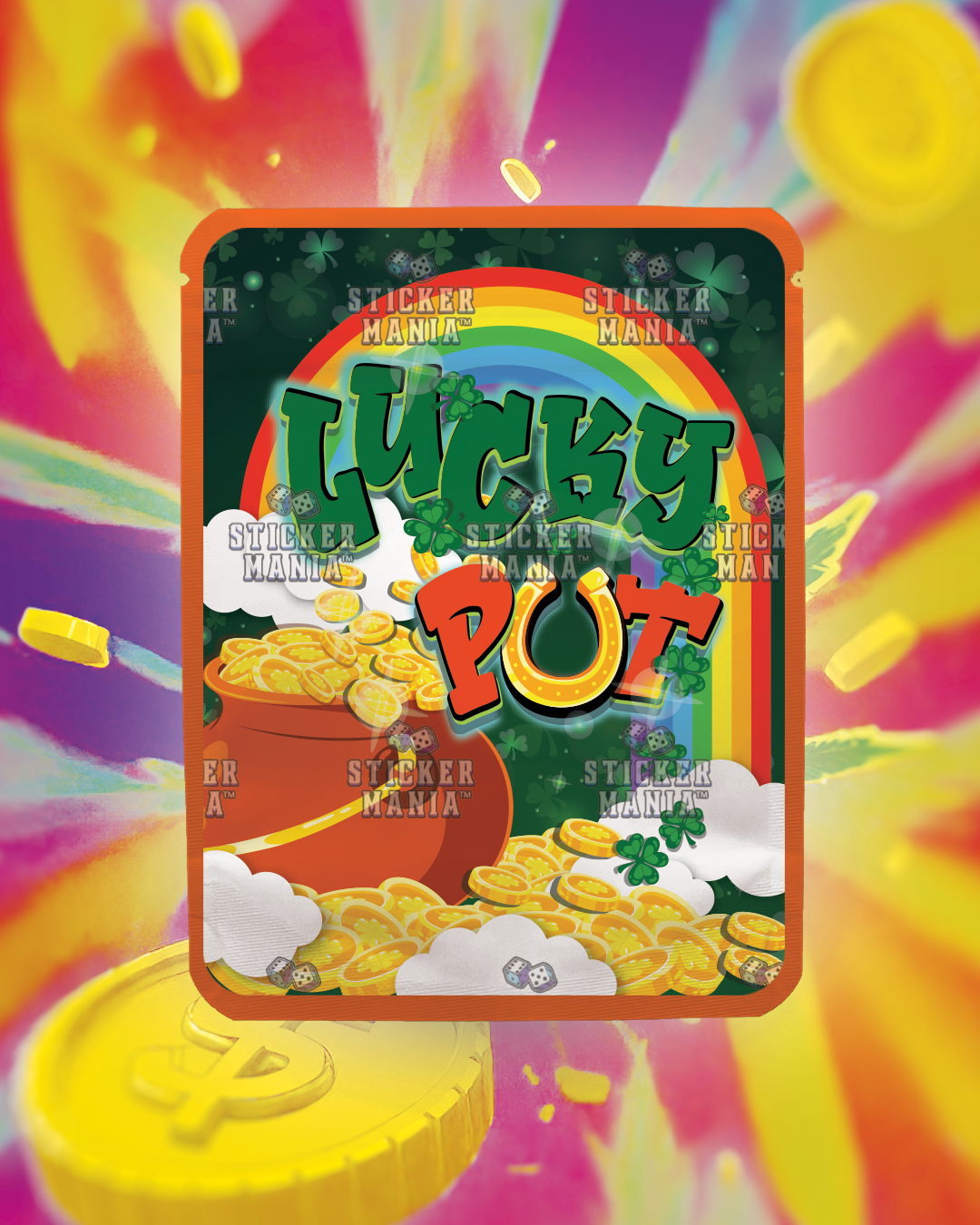 Lucky Pot | Pre-Made Sticker Bag | 3.5g