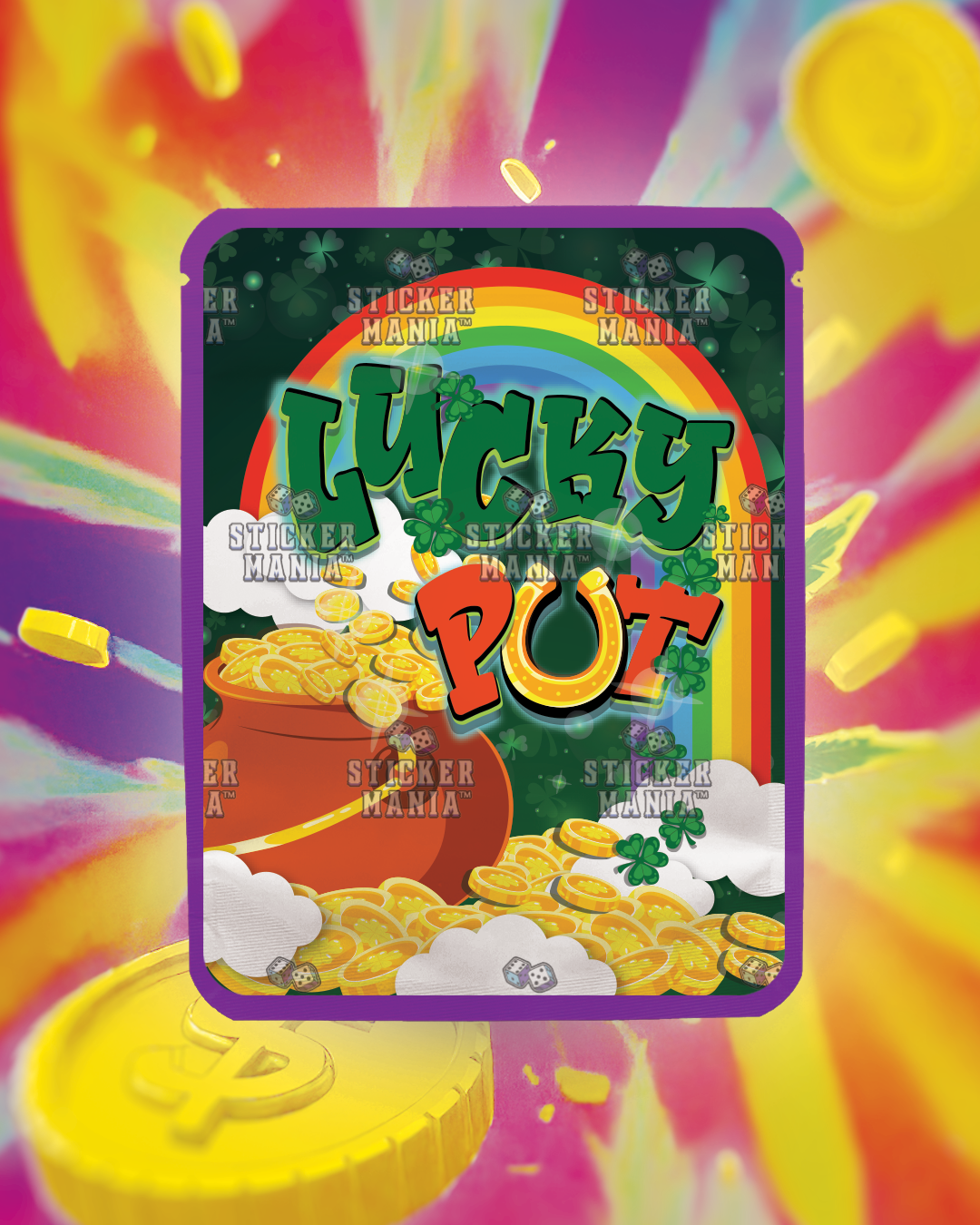 Lucky Pot | Pre-Made Sticker Bag | 3.5g