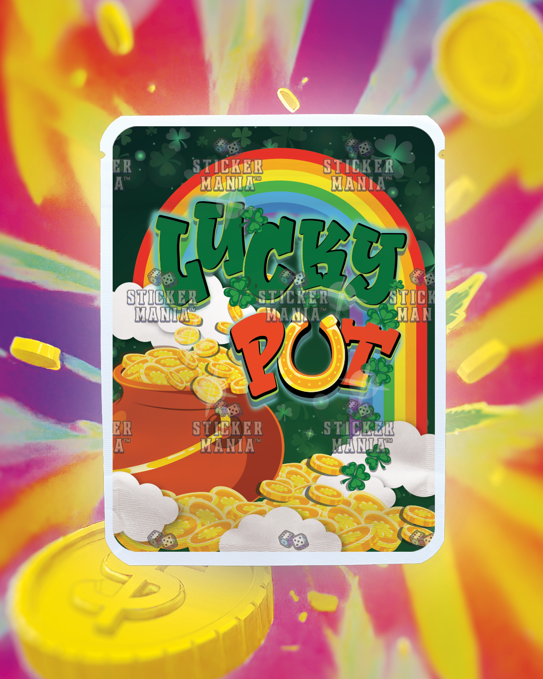Lucky Pot | Pre-Made Sticker Bag | 3.5g