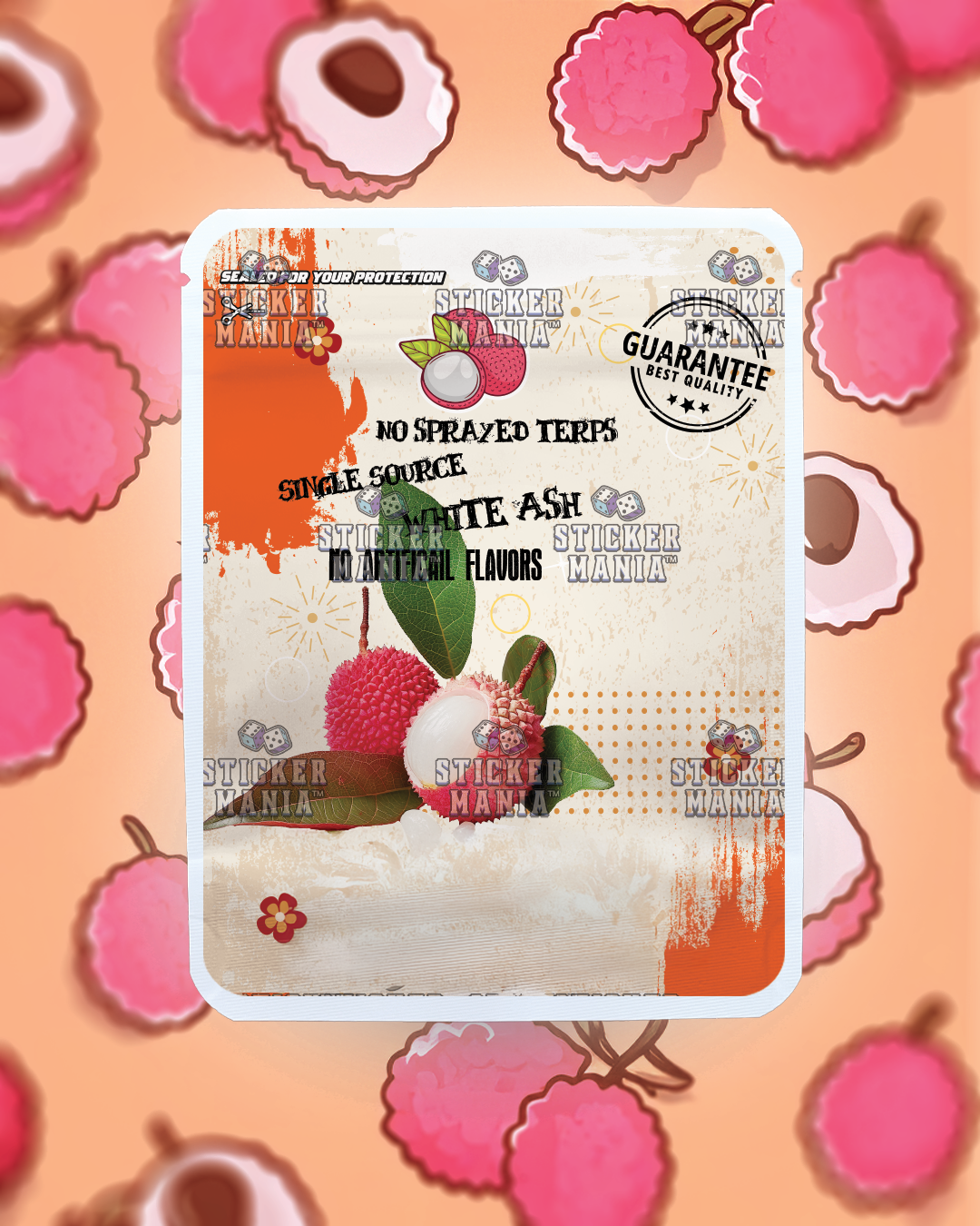 Lychee | Pre-Made Sticker Bag | 3.5g