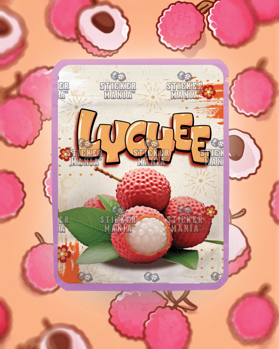Lychee | Pre-Made Sticker Bag | 3.5g