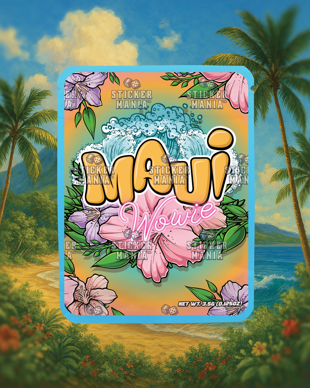 Maui Wowie | Pre-Made Sticker Bag | 3.5g