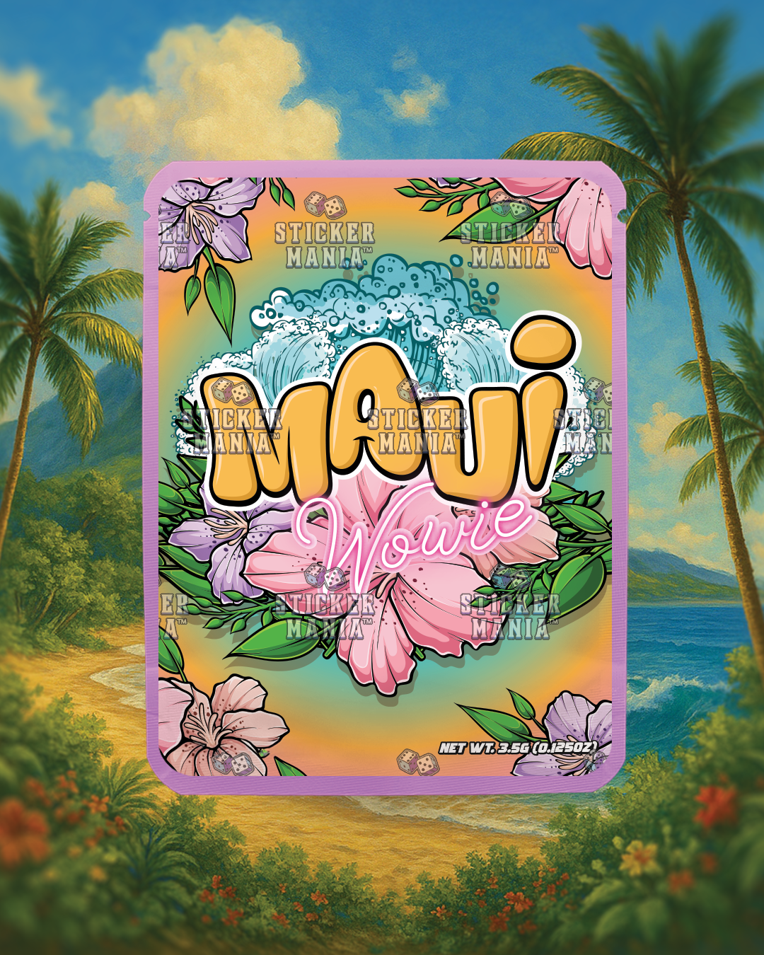 Maui Wowie | Pre-Made Sticker Bag | 3.5g
