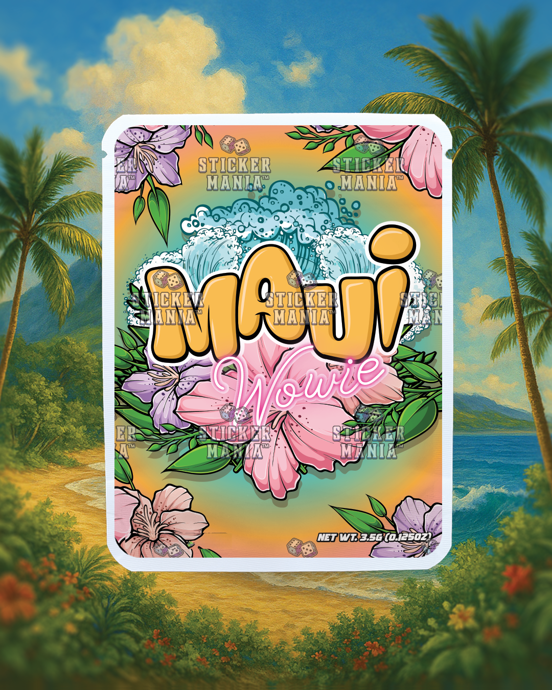 Maui Wowie | Pre-Made Sticker Bag | 3.5g