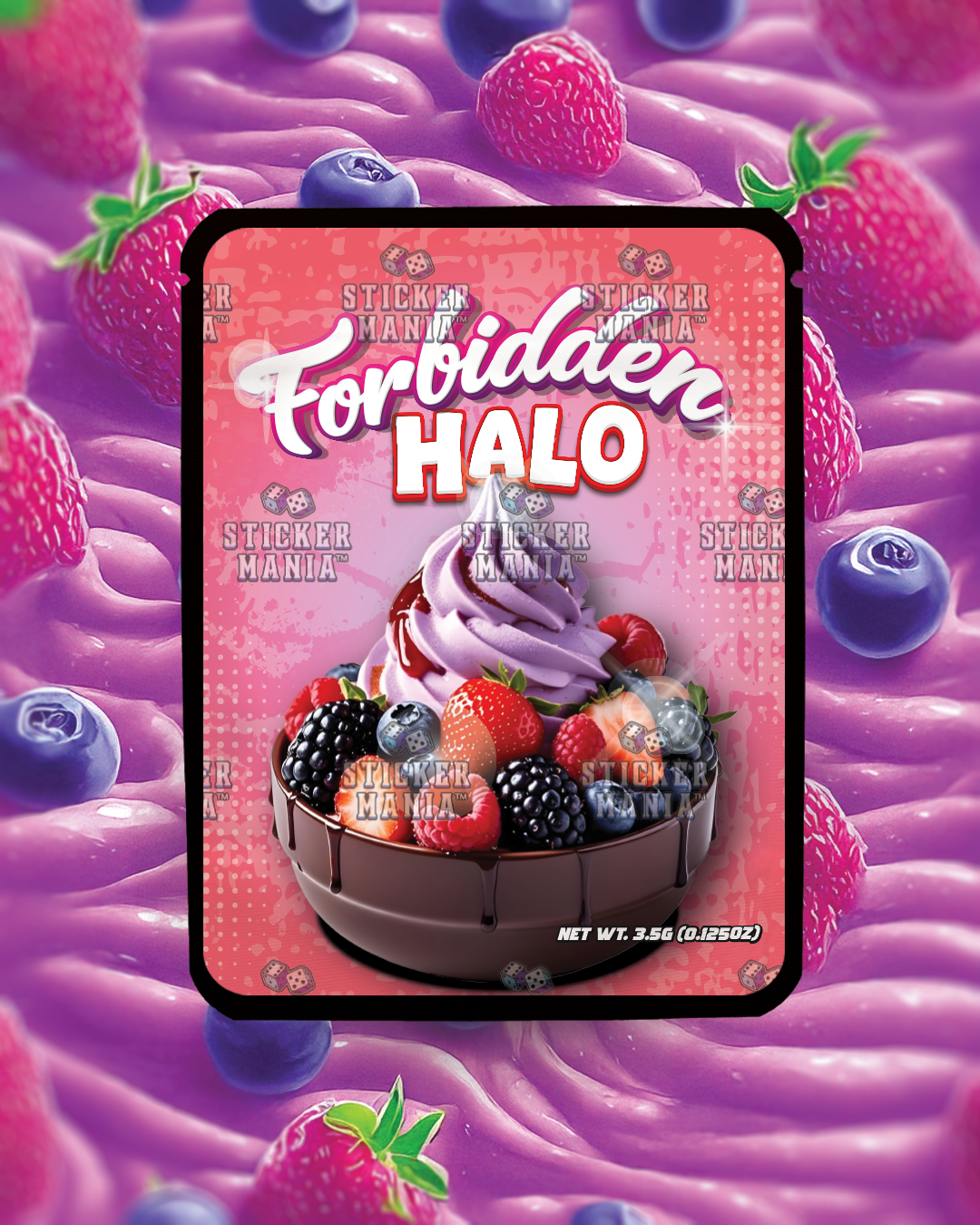 Forbidden Halo | Pre-Made Sticker Bag | 3.5g