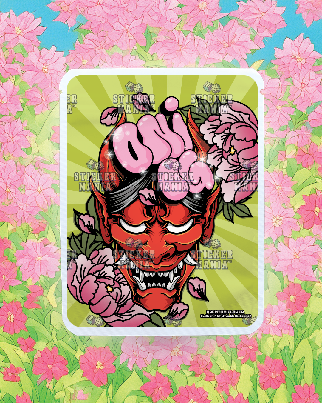 Oni OG | Pre-Made Sticker Bag | 3.5g