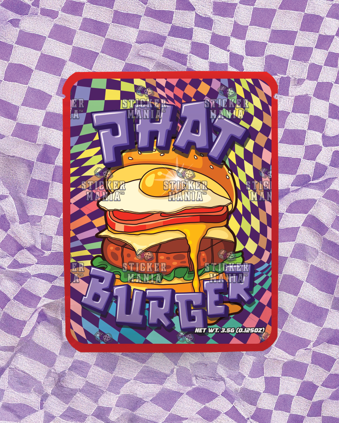 Phat Burger| Pre-Made Sticker Bag | 3.5g