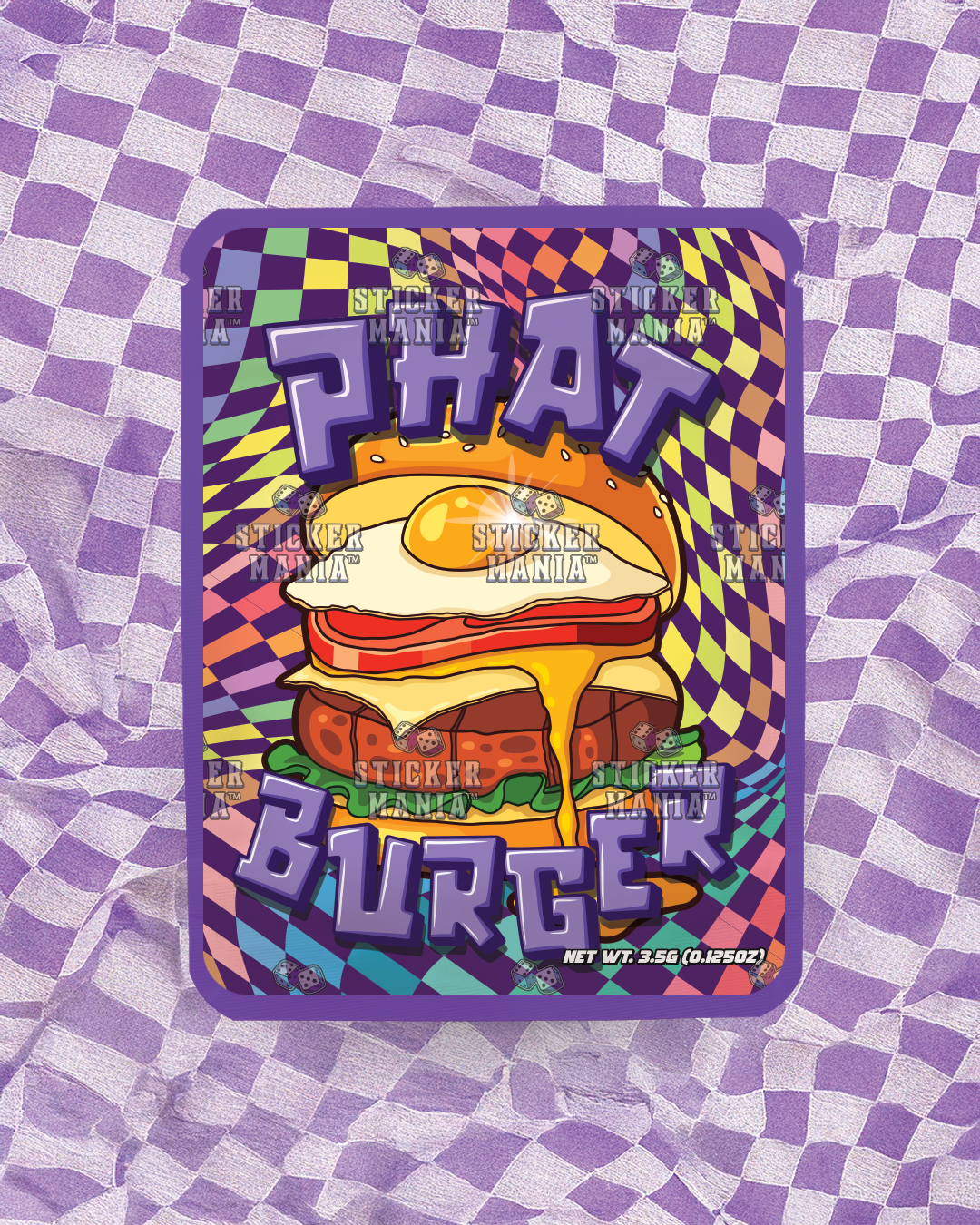 Phat Burger| Pre-Made Sticker Bag | 3.5g