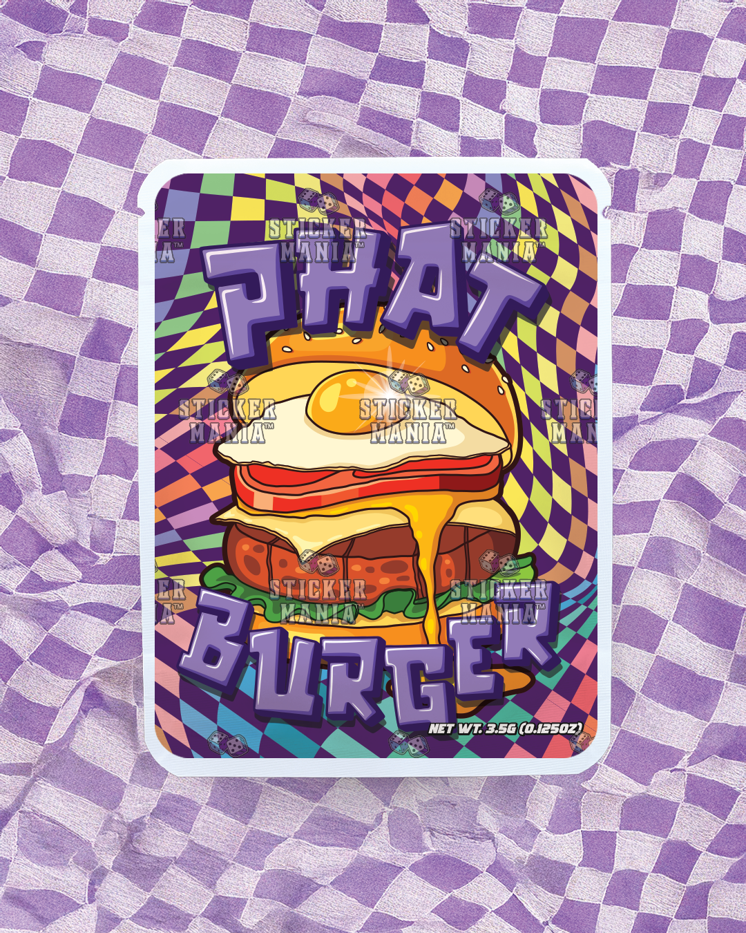 Phat Burger| Pre-Made Sticker Bag | 3.5g