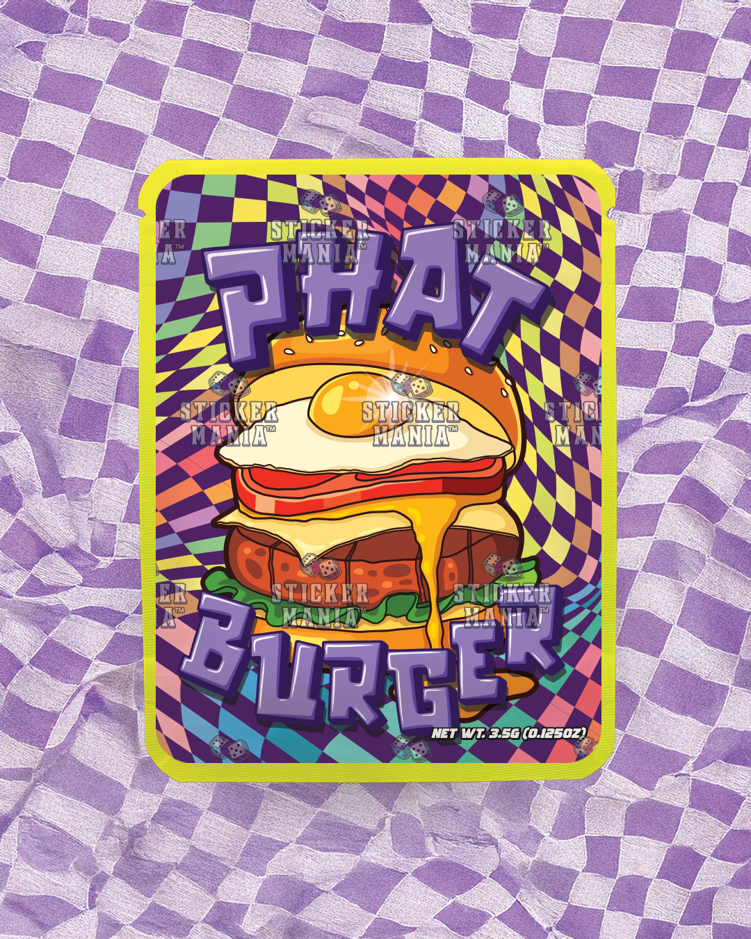 Phat Burger| Pre-Made Sticker Bag | 3.5g