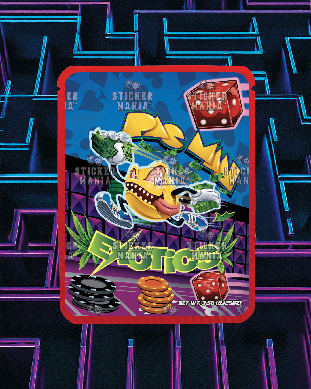 Pac Man Exotics | Pre-Made Sticker Bag | 3.5g