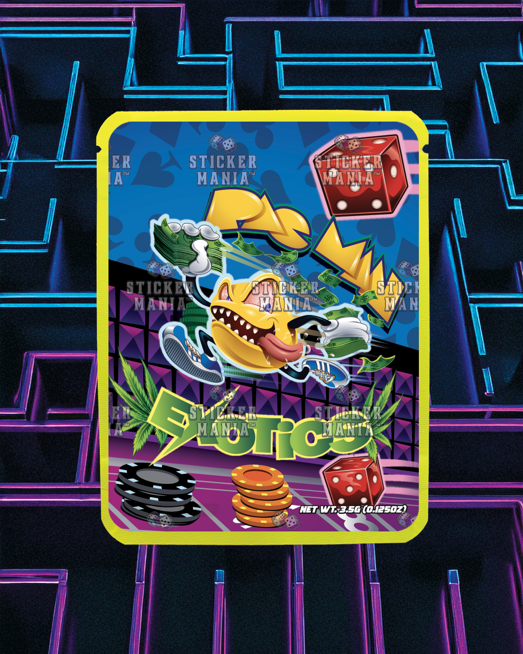 Pac Man Exotics | Pre-Made Sticker Bag | 3.5g