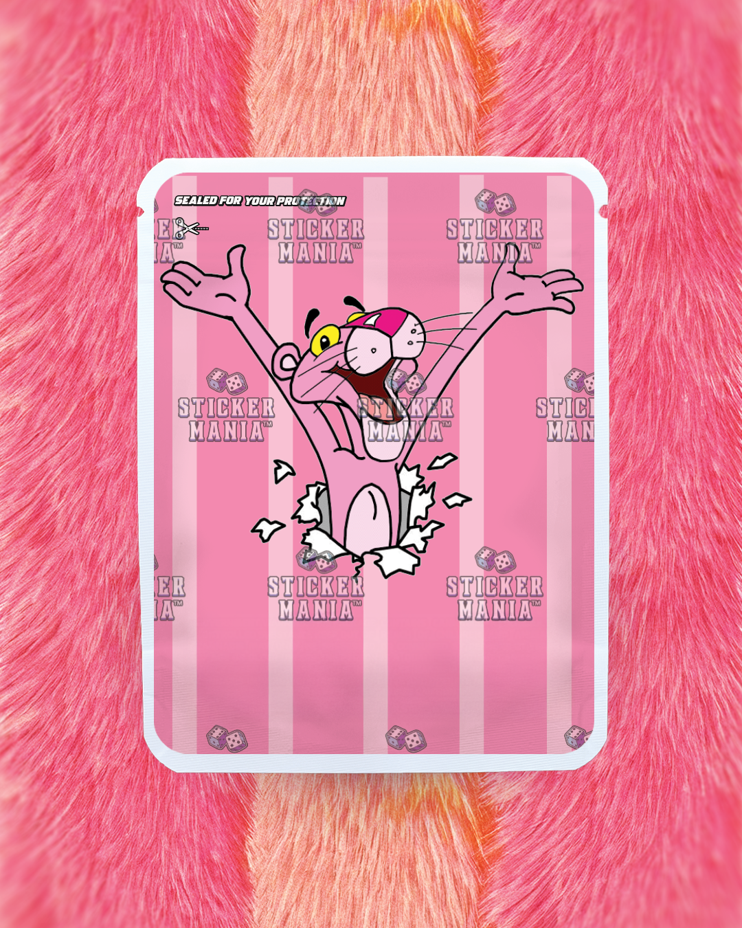 Pink Panterz | Pre-Made Sticker Bag | 3.5g