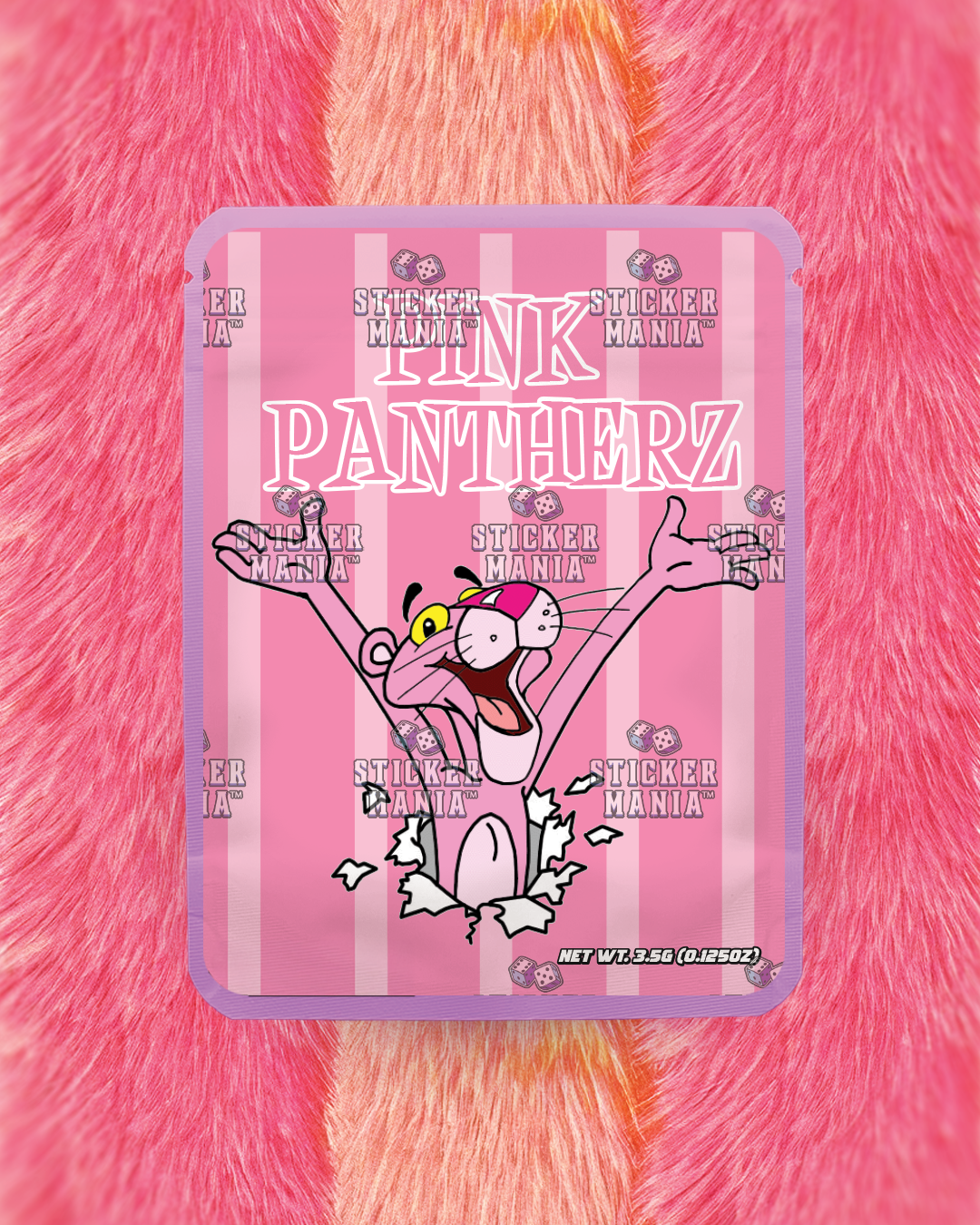 Pink Panterz | Pre-Made Sticker Bag | 3.5g